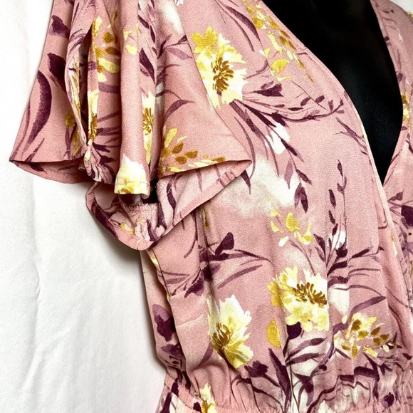 BOG Collective Flowered Full Length Jumpsuit. Size Large. - Picture 5 of 5